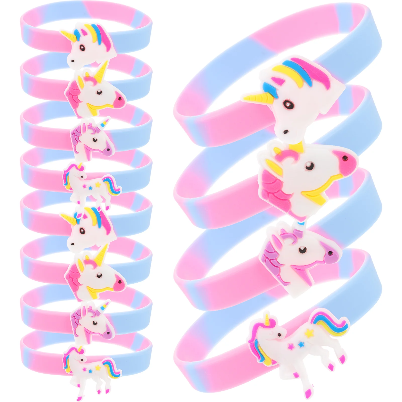 

12 Pcs Jewelry Wrist Unicorn Bracelet Man Themed Party Favors Bracelets Bulk Pvc