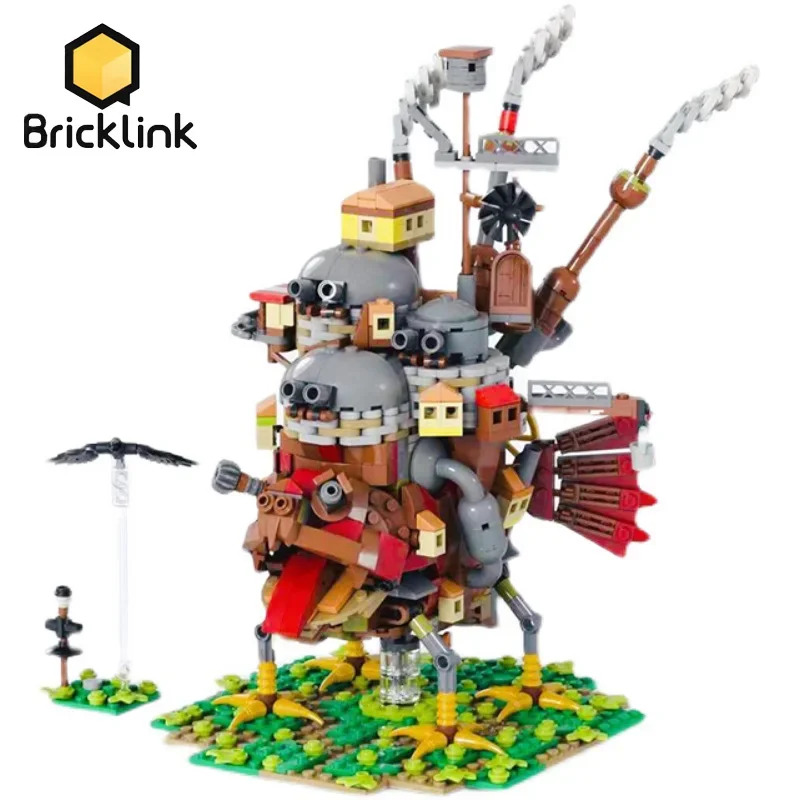 Bricklink Ideas City House Movie Japan Anime Moving Castle Creative Expert Architecture Modular Building Blocks Kid Toys Gift