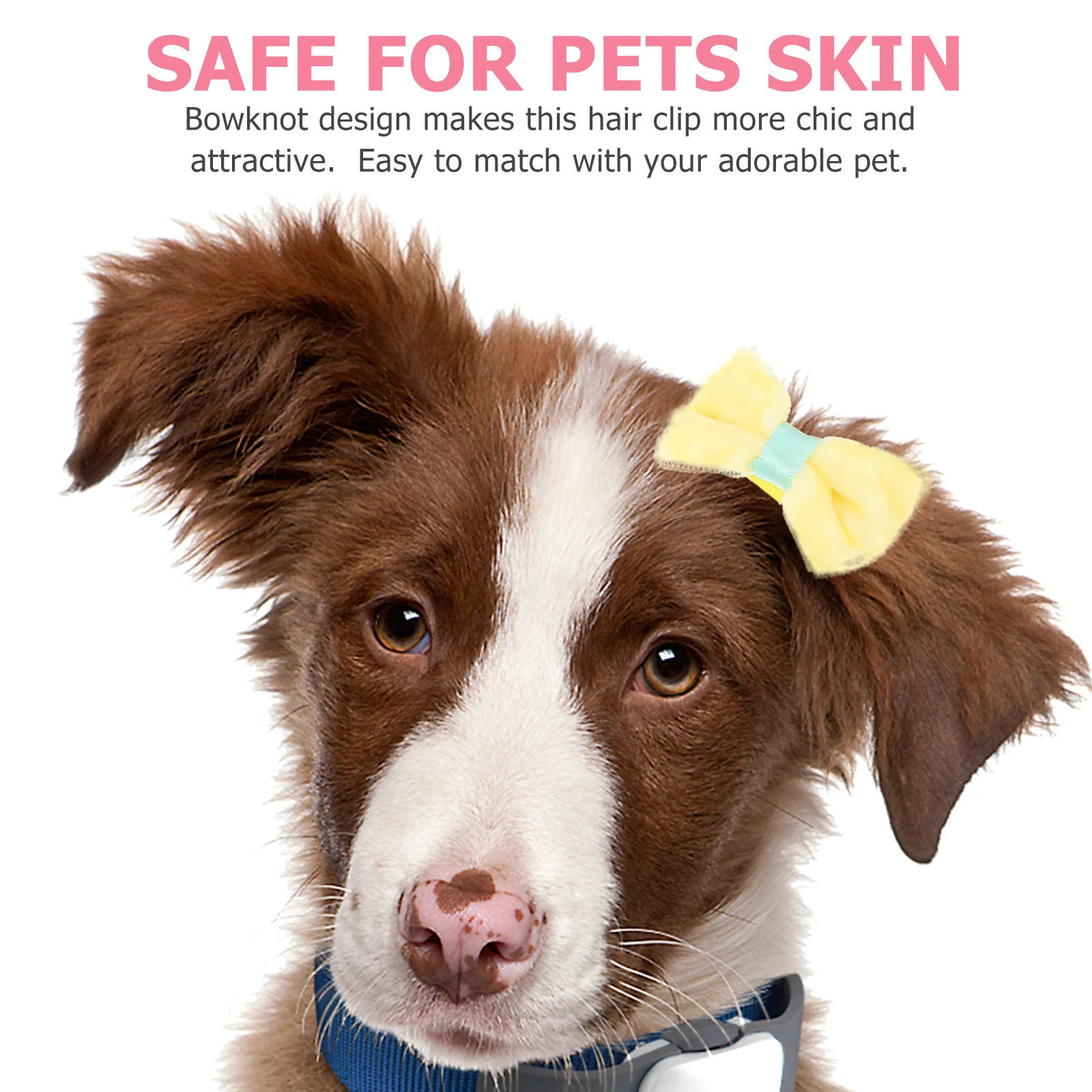 

10Pcs Dog Bowknot Hair Clips Stylish Pet Barrettes for Puppies Cats Korean Style Hairpins for Long Hair Secure Comfortable Fit