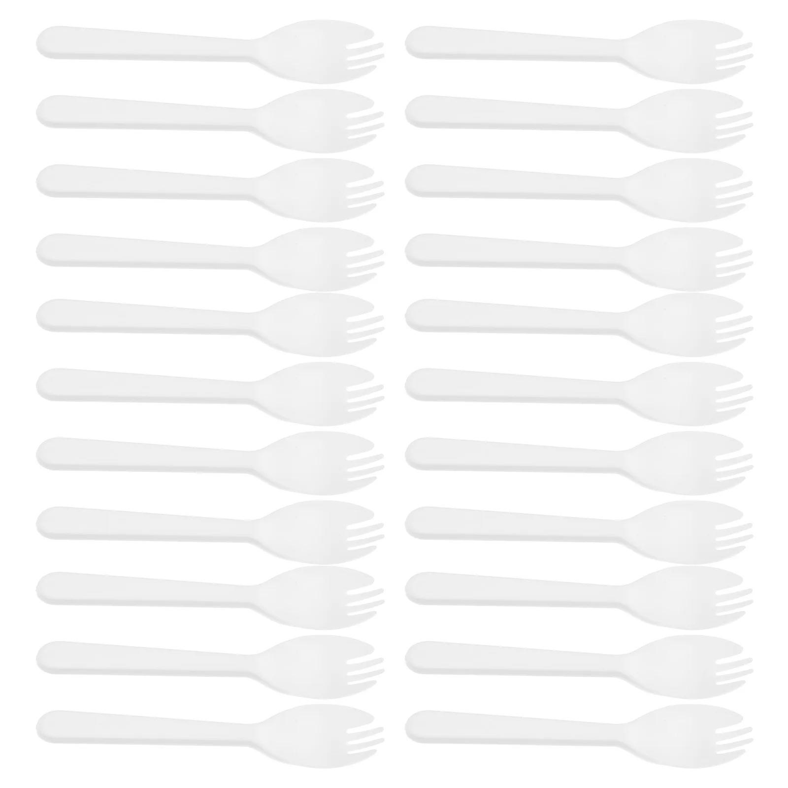 

500Pcs Plastic Dessert Forks Sporks Disposable Elegant Utensils for Parties Picnics Fruit Salads Tasting Events