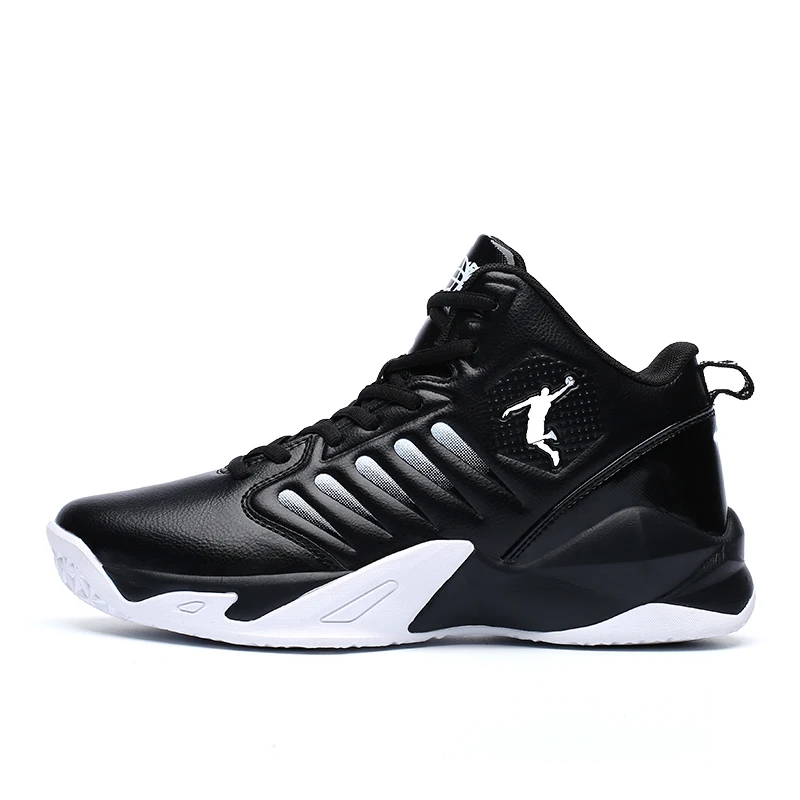 Brand Leather Men Sneakers Comfortable Basketball Non-Slip Lightweight Shoes Men\'s Training Basket Waterproof Basketball Boots