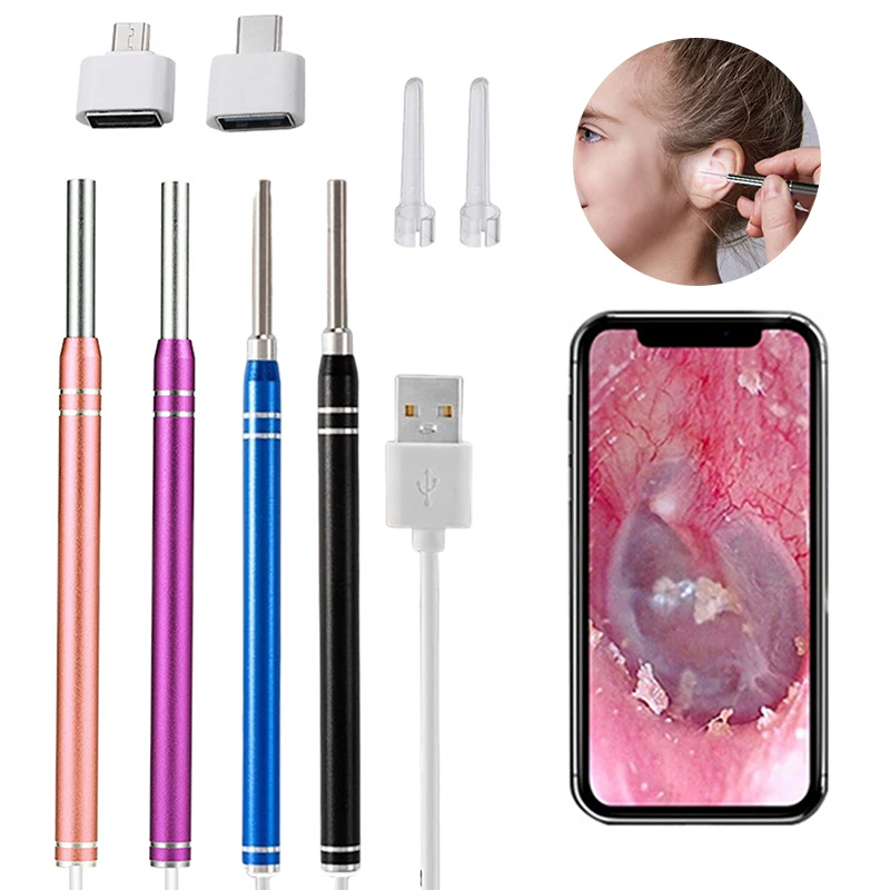 

1Set Smart Visual Earpick Endoscope Spoon Ear Cleaner Camera Otoscope Ear Wax Remover Earwax Removal Tool