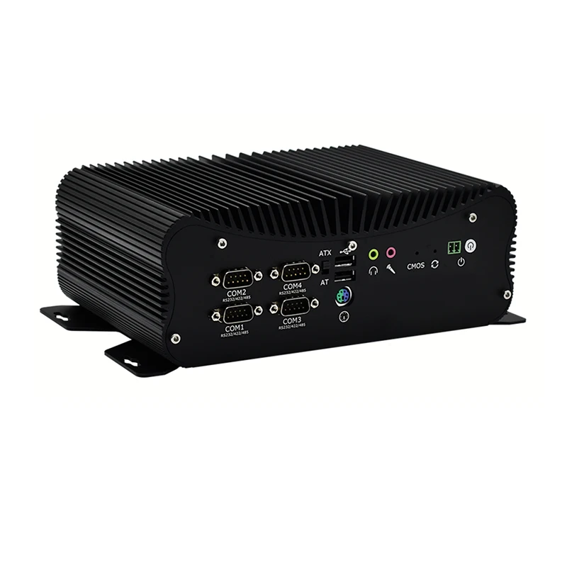 الكمبيوتر الصناعي من الجيل 11th I7 1165G7 I5 1135G7 كمبيوتر صغير بدون مروحة 6 * COM 2 * 2.5G I225-V B3 LAN 8 * USB GPIO WiFi VGA
