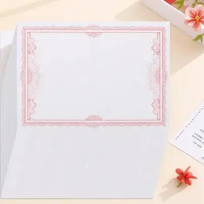 50 fogli 150G Certificato d'onore Pagina interna Nucleo vuoto Carta liscia Premi accademiche Forniture per la laurea Apprezzamento per studenti