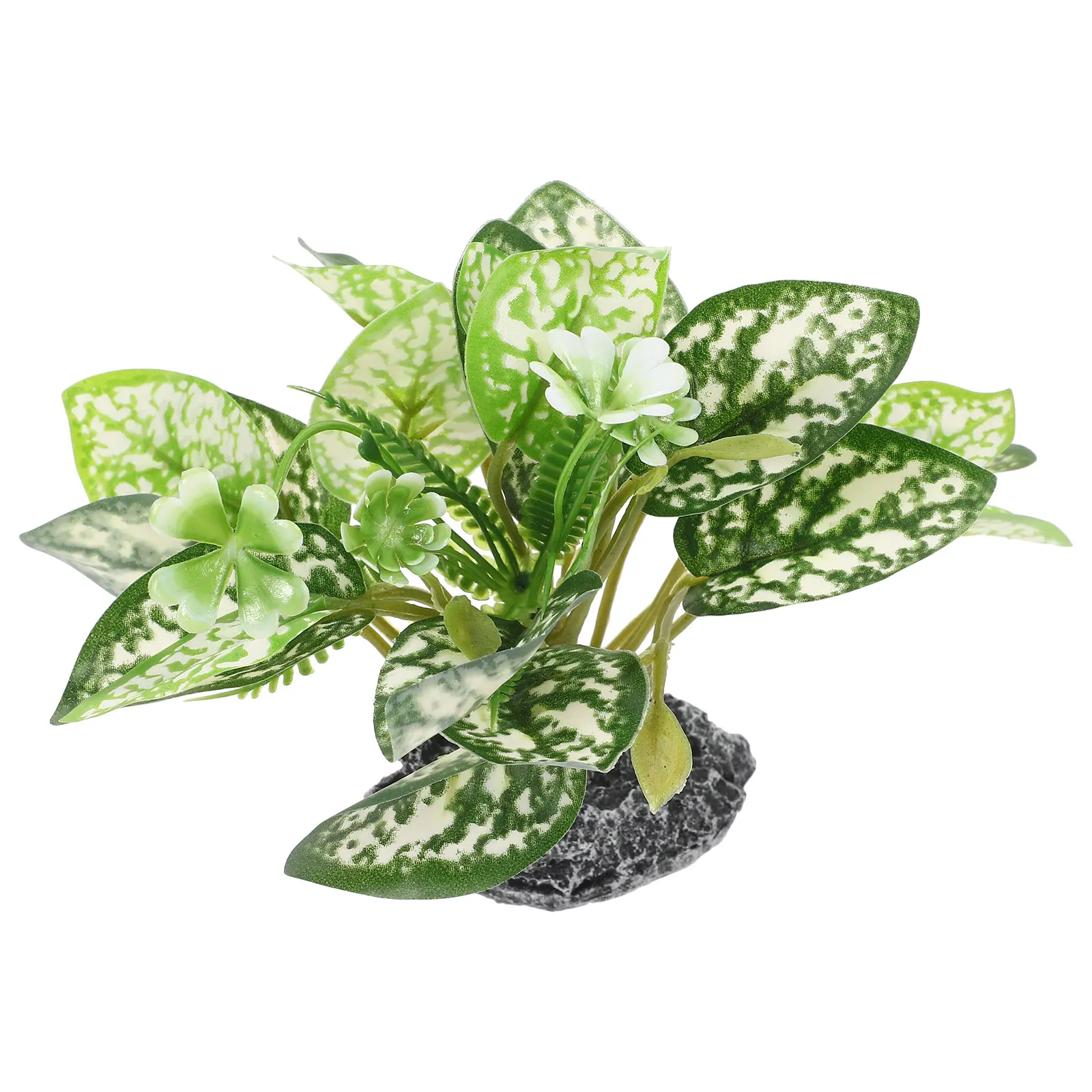

Artificial Plant Decoration Aquarium Log Ornaments Fish Tank Stone for Aquariums Aquatic Plants Plastic Flowers Water