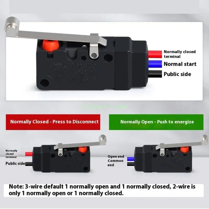 Waterproof Small Travel Switches 2 Wire Normally Closed Dustproof Oilproof Designs for Mechanical Electrical Systems