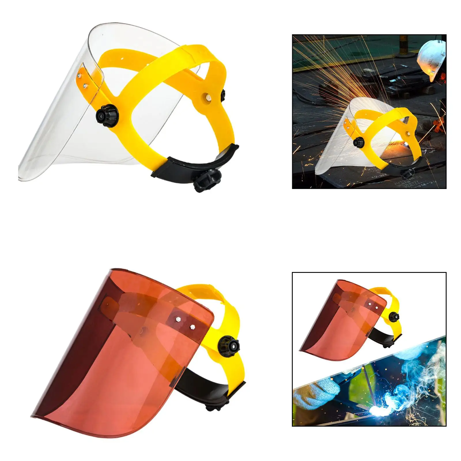 

Face Shield Flexible Adjustable Headband for Welding Cutting Kitchen Cooking