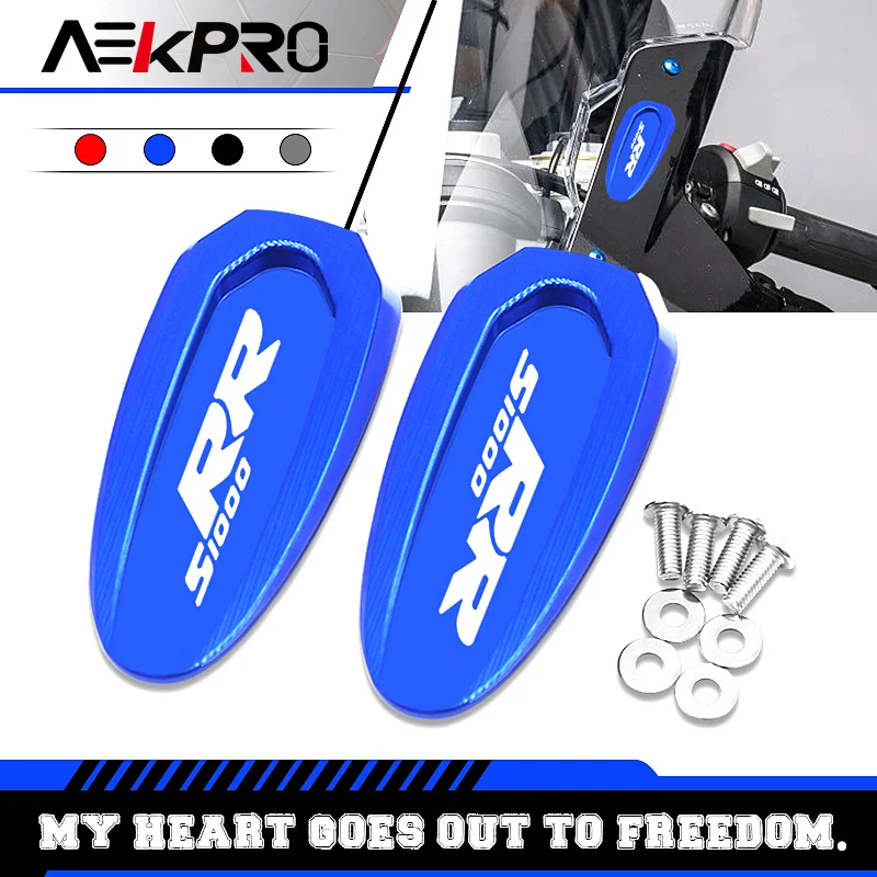 For S1000RR M1000RR Motorcycle Windscreen Rearview Base Cover Windshield Drive Eliminator Mirror Hole Cover s1000rr m1000rr