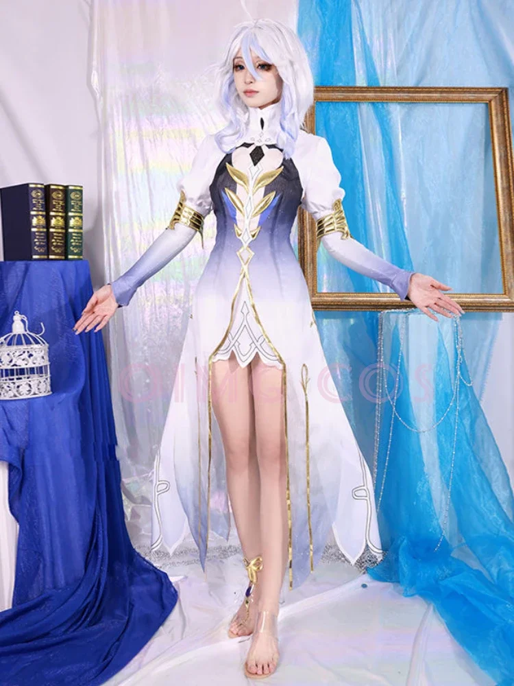 Demon God Focalors Furina Cosplay Genshin Costume Impact Divine Attire Carnival Uniform Anime Halloween Masquerade Women Game