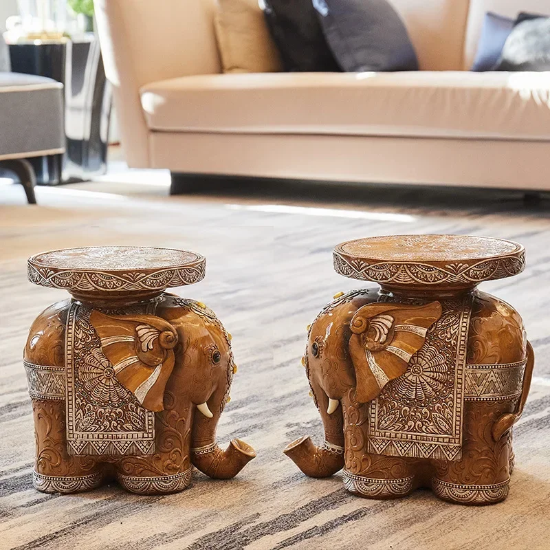 Floor-to-floor home decoration elephant bedroom shoes stool creative housewarming gift living room decoration stool