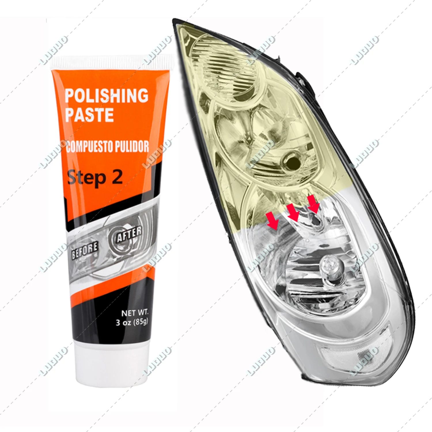 

Car Headlight Restoration Polishing Kits Headlamp Repair Kit Auto Light Lens Polish Polisher Cleaning Paste Refurbish Restore