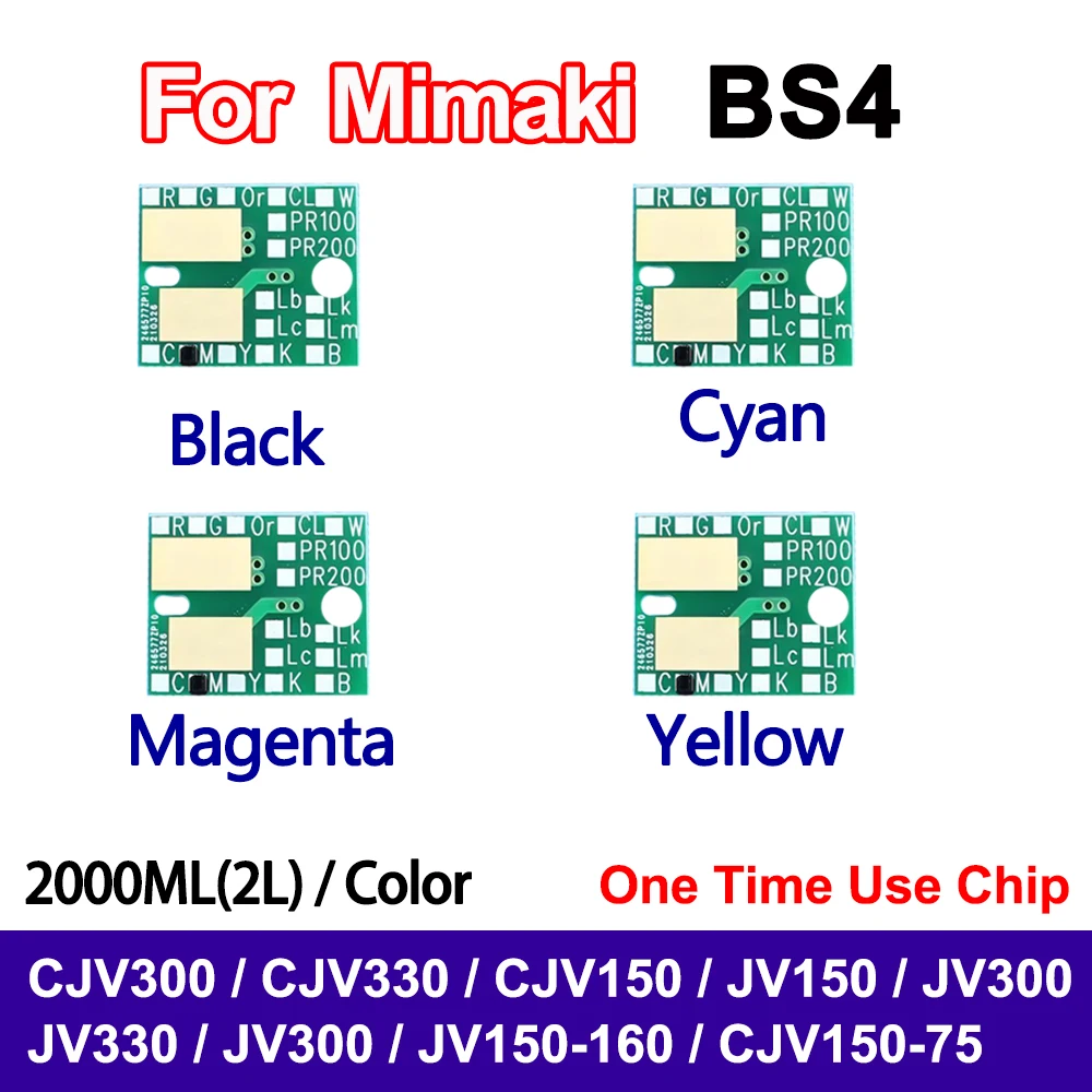 

2000 мл/2 л BS4 одноразовый чип для бутылок с чернилами для Mimaki CJV300 CJV330 CJV150 JV150 JV300 JV330 JV300 JV150-160