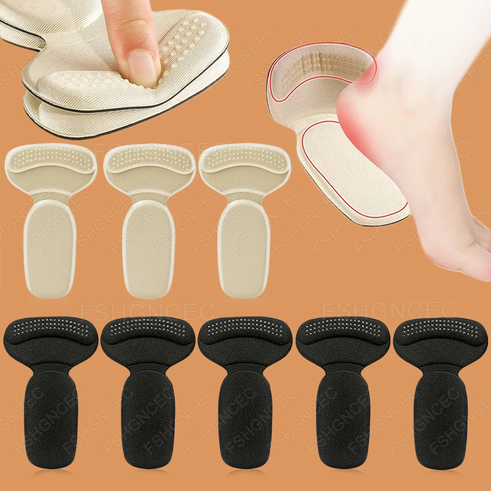 2-10Pcs Women High Heels Shoes Insoles Adjustable Size Back Stickers Pain Relief Protector Cushion Antiwear Feet Care Shoe Pads