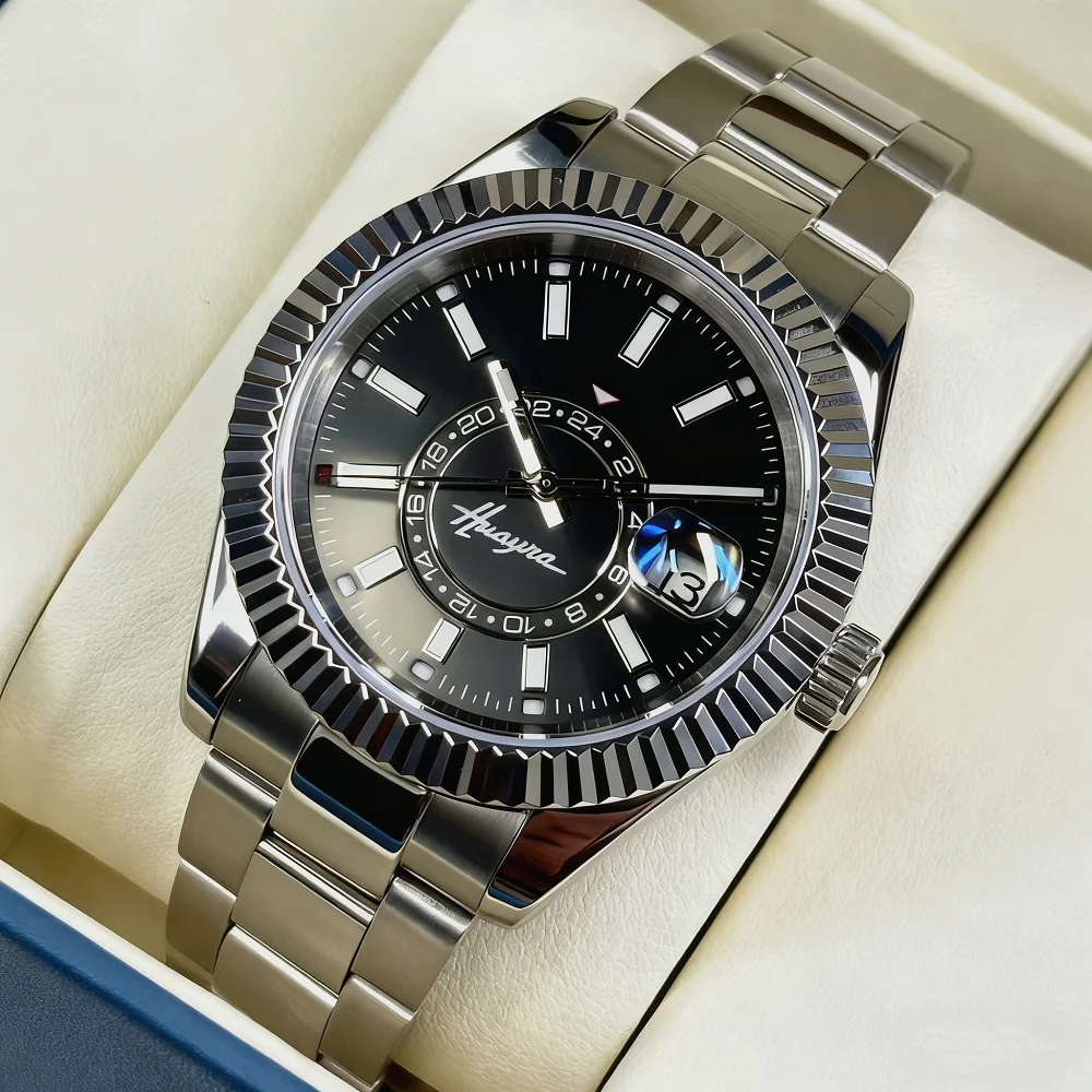 

HUAYRA лучший бренд класса люкс модные часы для дайвинга ST1612 MIYOTA8215 мужские водонепроницаемые часы с датой спортивные часы мужские механические часы