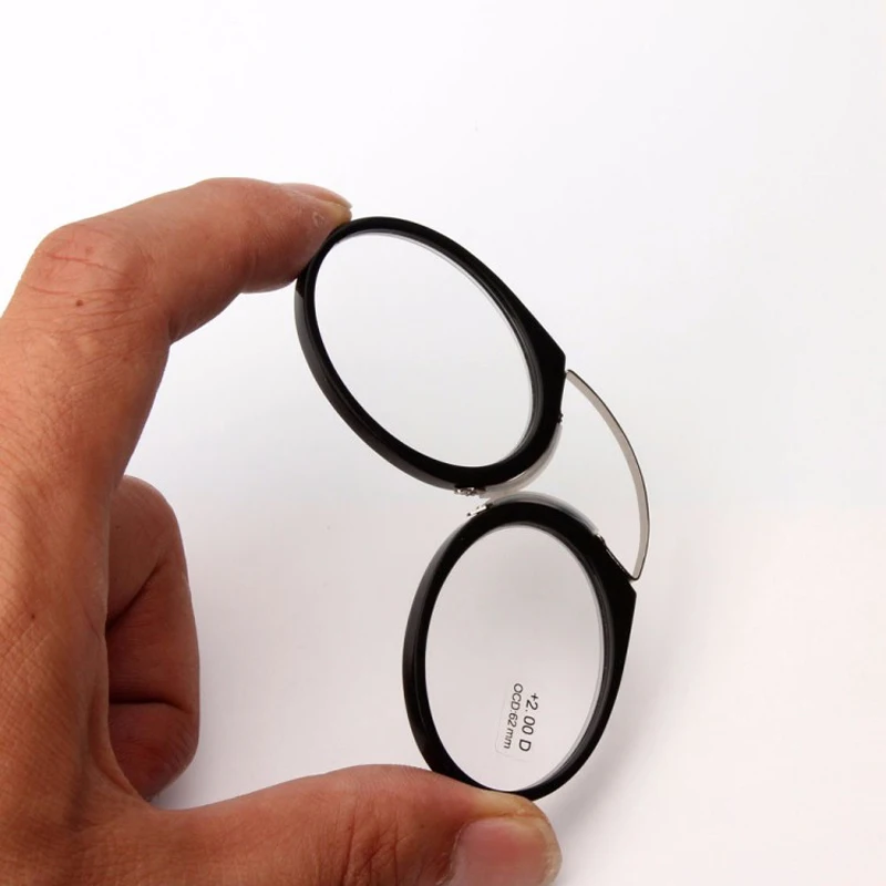 Pince-nez Full Frame Reading Glasses TR90 Portable Nose Men Women Presbyopic Glasses +1.0 +1.5 +2.0 +2.5 +3.0 +3.5