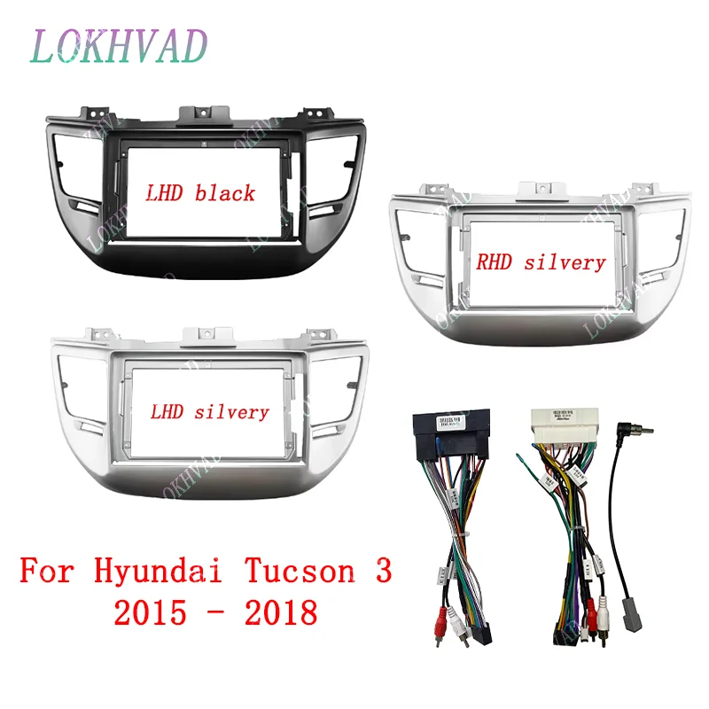 

For HYUNDAI Tucson 2015~2018(9Inch)Car Radio Fascias Android GPS MP5 Stereo Player 2 Din Head Unit Panel Dash Frame Installation