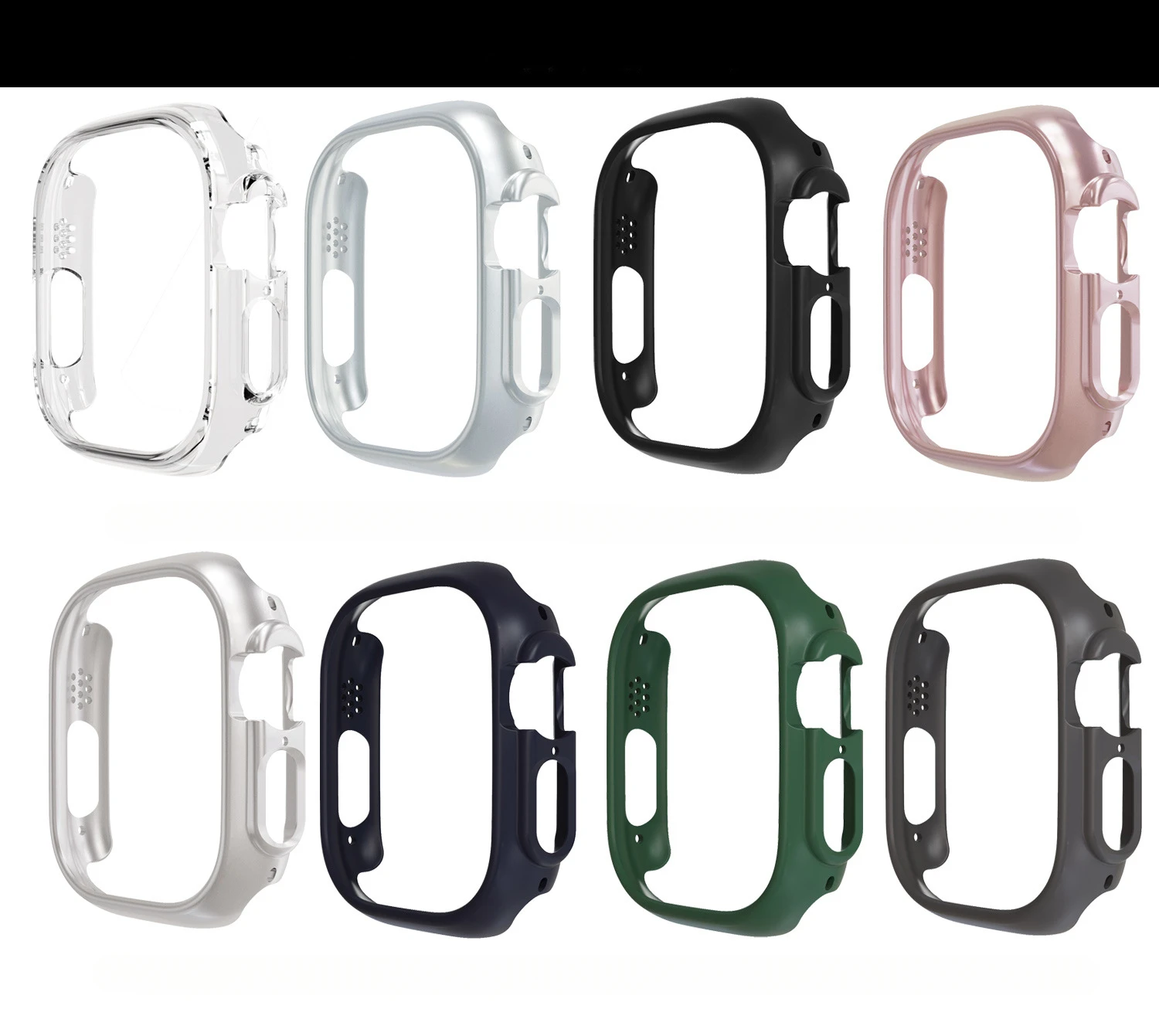 Cover per Apple Watch Case Ultra 1 2 49mm accessori per cinturini Hard PC Bumper Shell screen Protector per iwatch series ultra 49mm