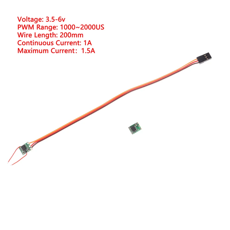Micro 1a Dual-Way gebürstet Esc DC 5V elektronische Geschwindigkeit regler Winde Steuer platine für RC Modell Spielzeug auto Flugzeug 360 °