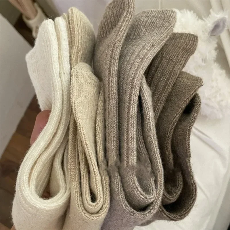 

Wool Cashmere Thermal Long Sock for Women Homewear Sleeping Thicken Warm Crew Socks Women Socks Autumn Winter Calcetines Mujer