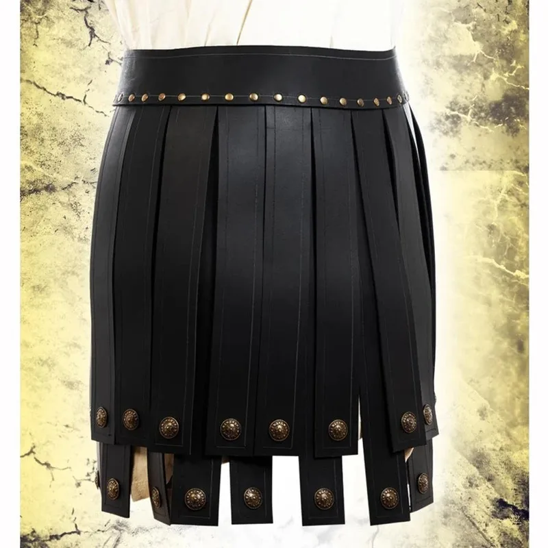 Strój Legionisty Grecko-Rzymskiego Gladiatora, Spódnica Bojowa, Strój Wojownika Średniowiecznego, Kostium Męski Damski, Pas, Zbroja, Rekwizyty na Imprezę, do Klubu