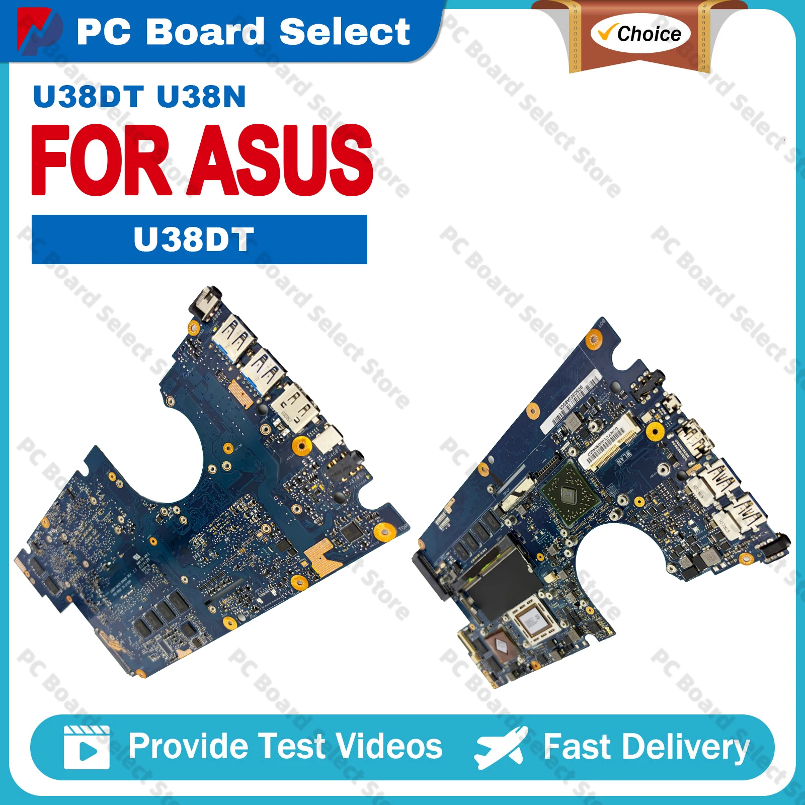 U38DT Notebook Mainboard For ASUS ZenBook U38N U38DT Laptop Motherboard With A8-4555M 2G CPU 100% Tests OK fast shipping