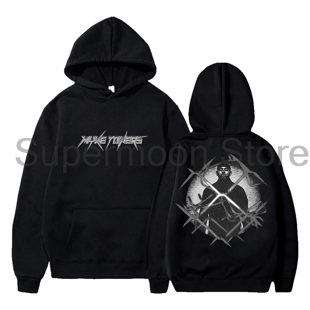 Myke Towers Barbed Wire Hoodie North America Tour 2024 Long Sleeve Streetwear Women Men Hooded Sweatshirt Hip Hop Clothes