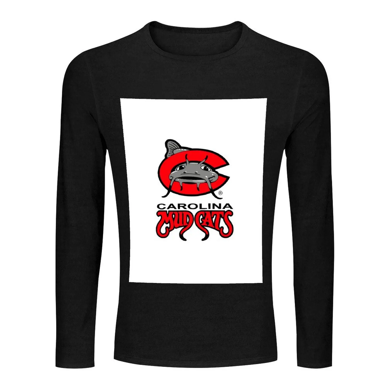 Carolina Mudcats Long T-Shirt graphic t shirts tops vintage t shirt plus size tops mens workout shirts