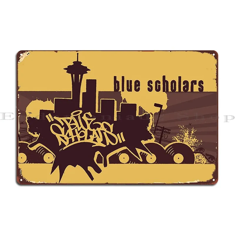 Blue Scholars Metal Sign Cinema Design Pub Personalized Painting Personalized Tin Sign Poster