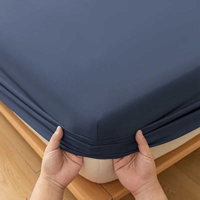 2 People Luxury Double Bed Bed Sheet Elastic Fitted Sheet Mattress Cover Couple Bed Linen 120/150/180/220x200 Bedding Queen King
