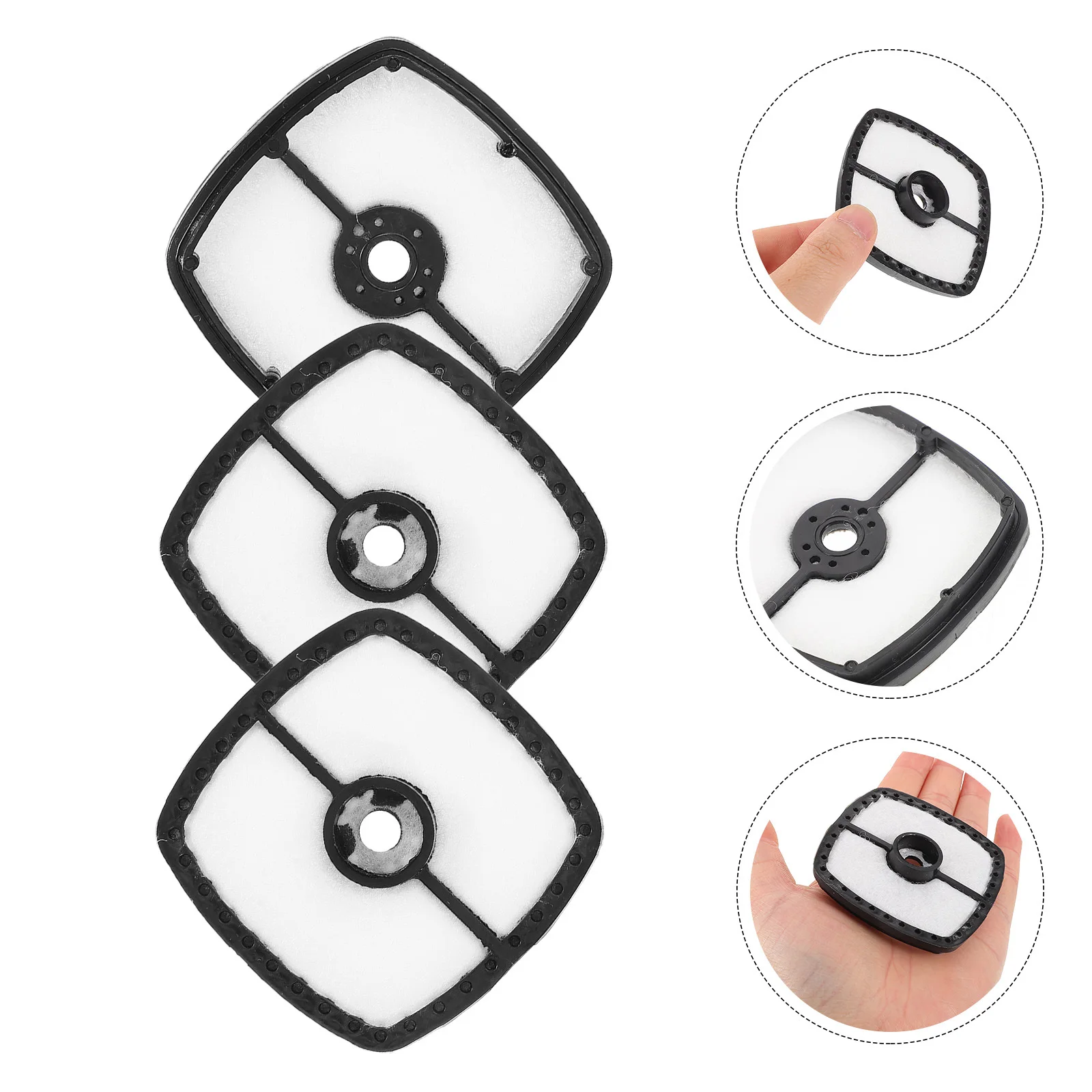 

3pcs Air Filter For Lawn Mower Engine Replacement High Efficiency Durable Easy Install Trimmer Blower Tiller Cultivator Mower