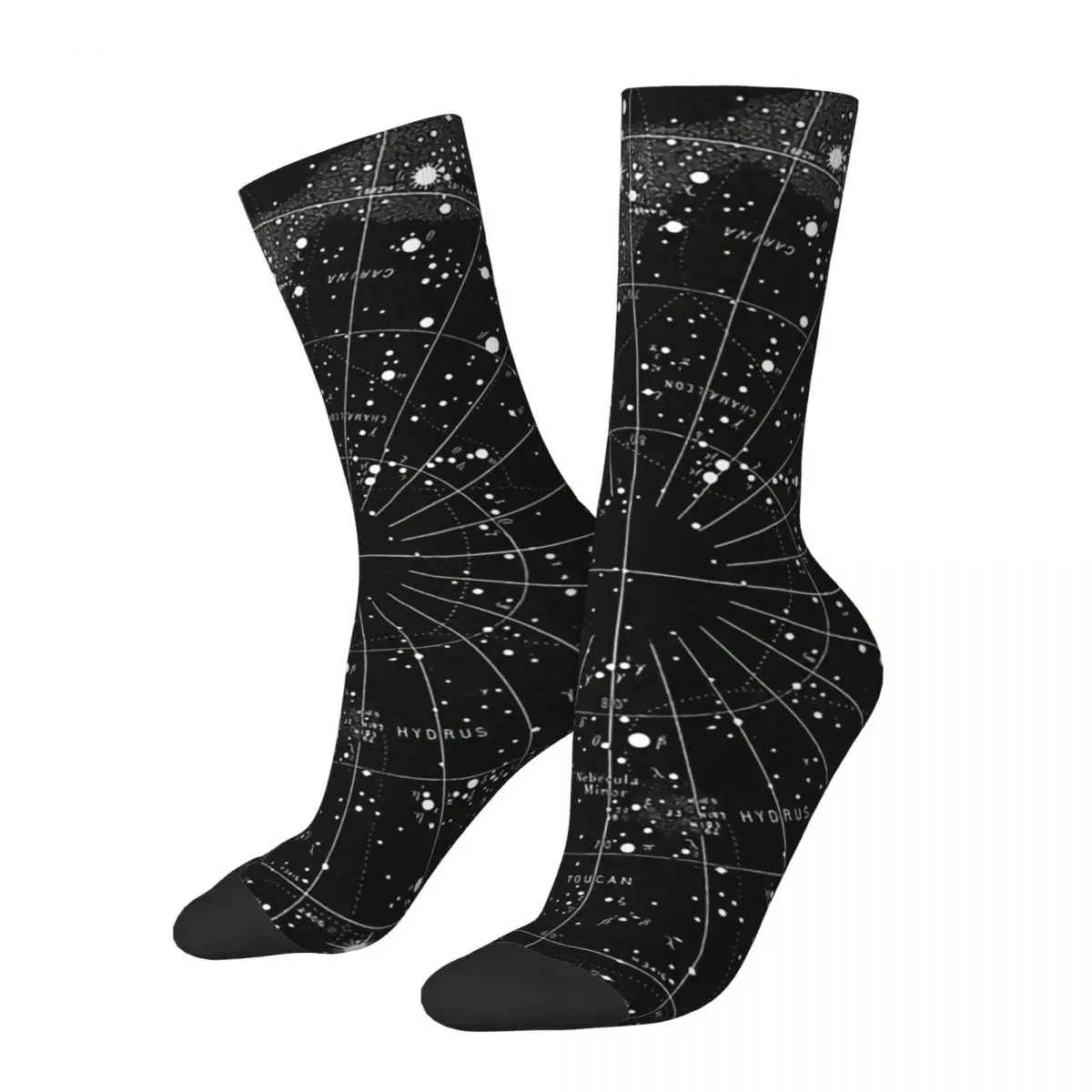 

Crazy Sock for Men Vintage 1890 Magnitude Hip Hop Harajuku Zodiac Star Happy Quality Pattern Printed Boys Crew Sock Novelty Gift