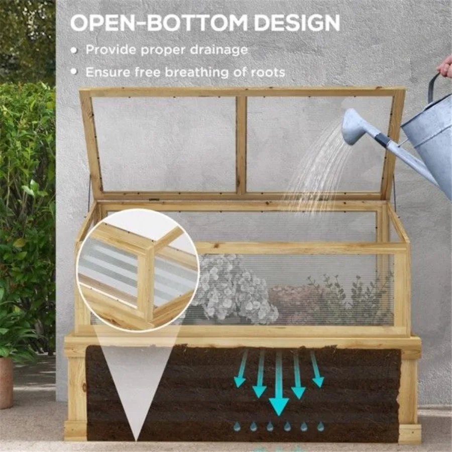 Blumenbeet-Gewächshaus