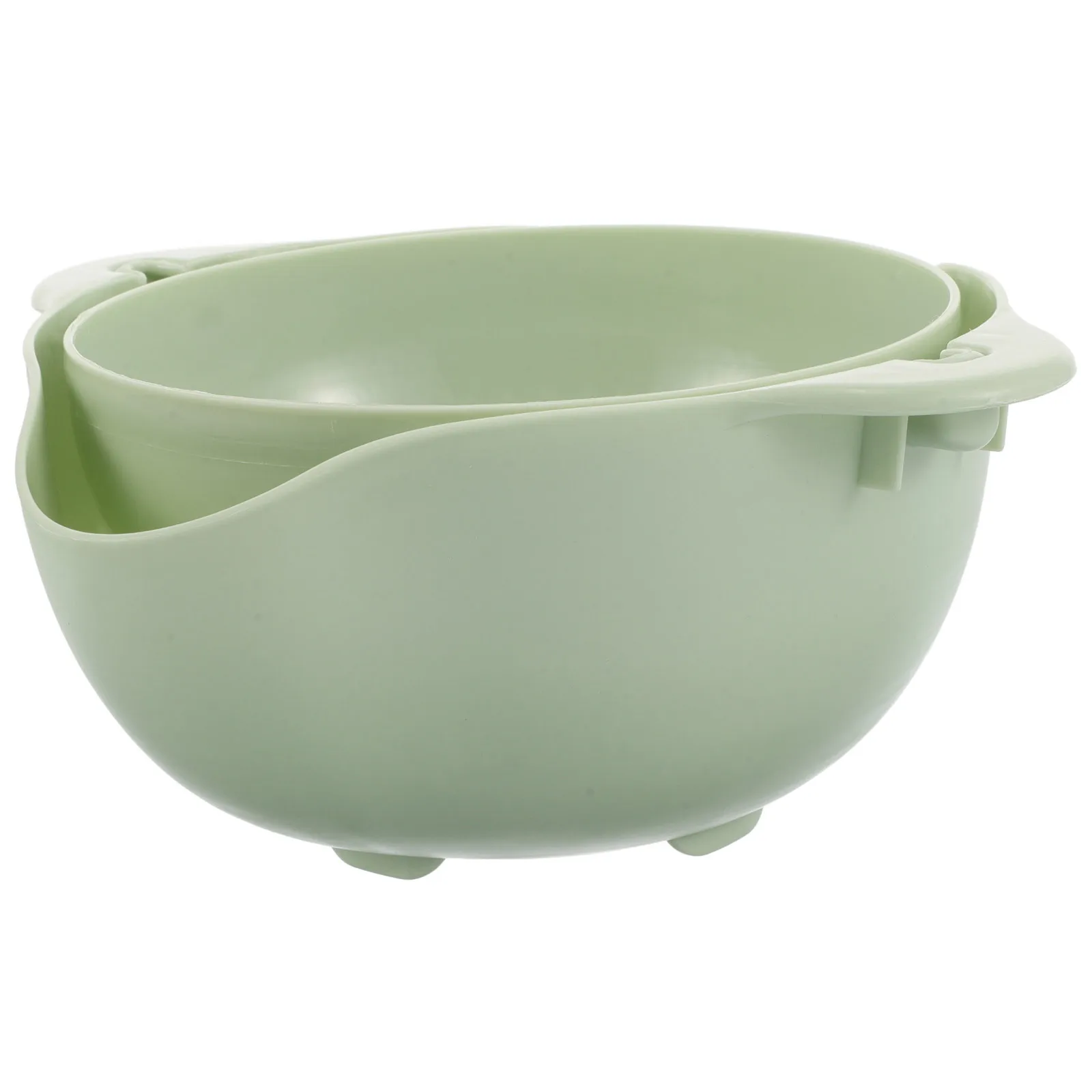 

1 Set Vegetable Washing Colander Dual Layer Kitchen Strainer Bowl Large Capacity Drain Basket Fruit Vegetable Washer Mesh Design