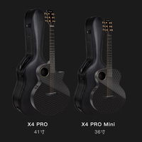 Enya X4 Pro Mini  36 Inch Carbon Fiber AcousticPlus Cutaway Guitar With Hard Case Leather Strap Guitar
