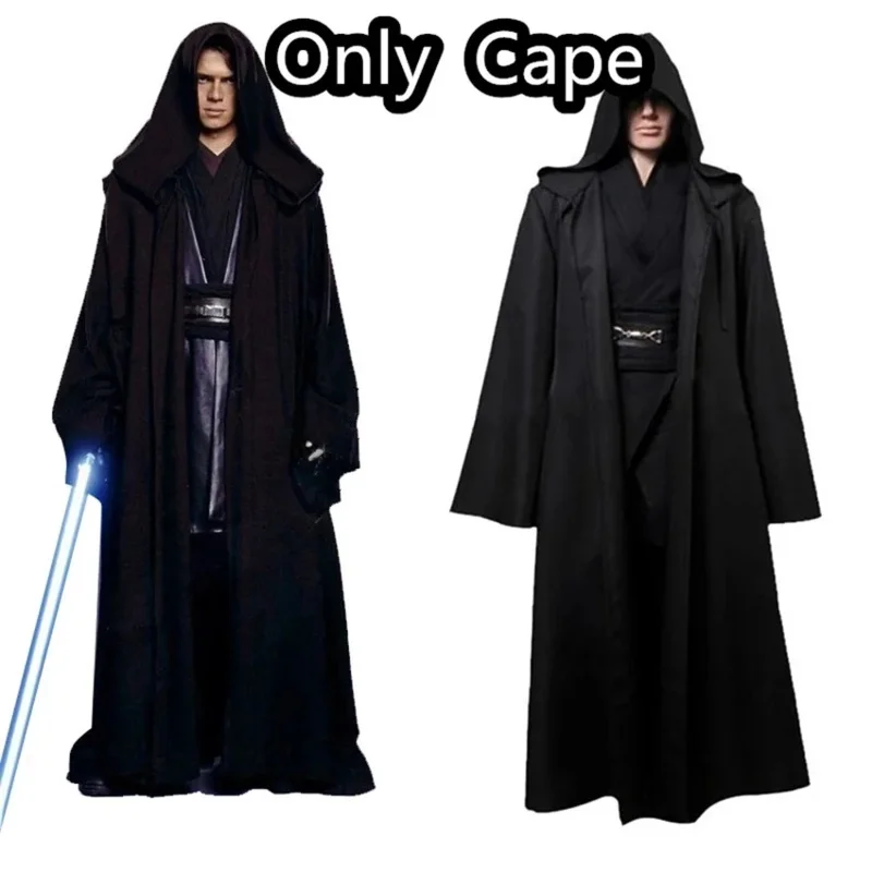 Unisex Halloween Jedi/Sith Knight cloak cosplay adult/kids hooded robe cloak Cape Halloween cosplay costume only Cape ia3022