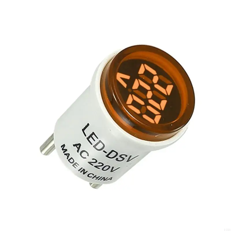 F26C-Runder AC220V-Voltmeter-Spannungsmonitore 50-500V Messung Instrument LED Digitale Anzeigespannung Messgerät