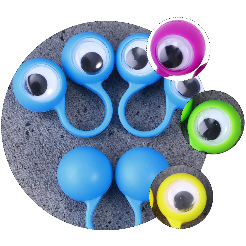 15 Pcs Children's Toys Smart Ring Glasses Eyes Finger Puppets Game Turn Intelligent