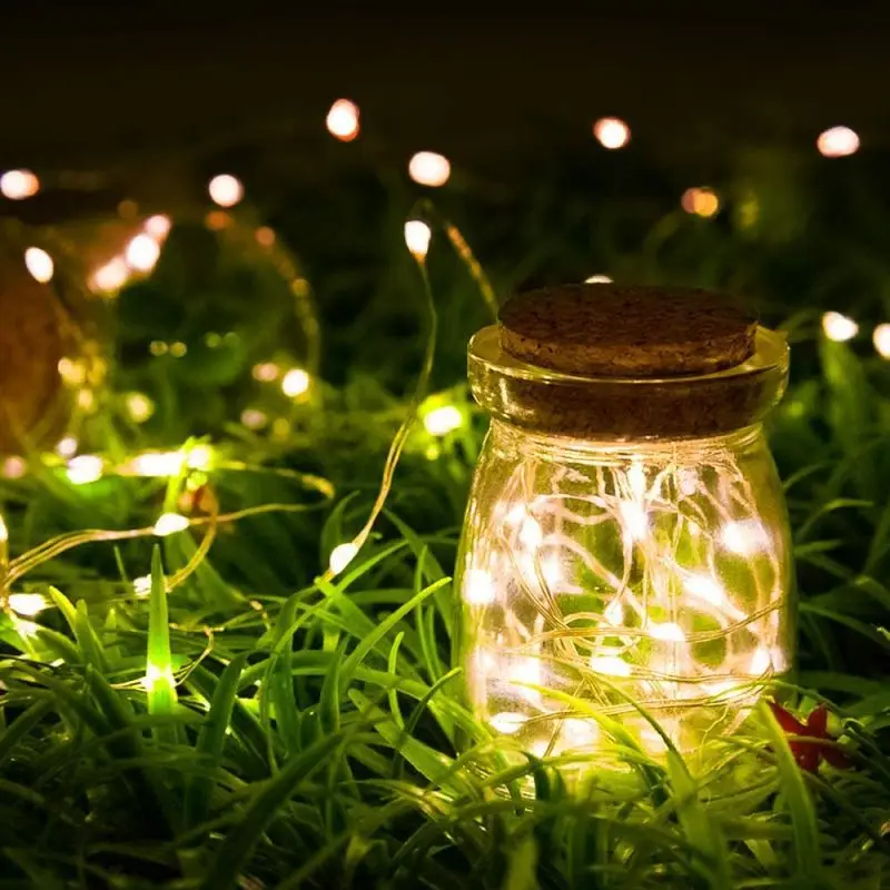 1-30LED Fairy Tale Light Mini Christmas Light Copper Wire String Light Night Light Waterproof Wedding Christmas Wreath Party