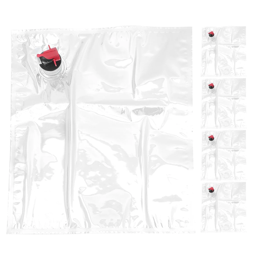 

Мешочек для напитков, 5 шт., многоразовые пакеты для питья с носиком для вина, воды, кемпинга, гидратации, сумки для хранения