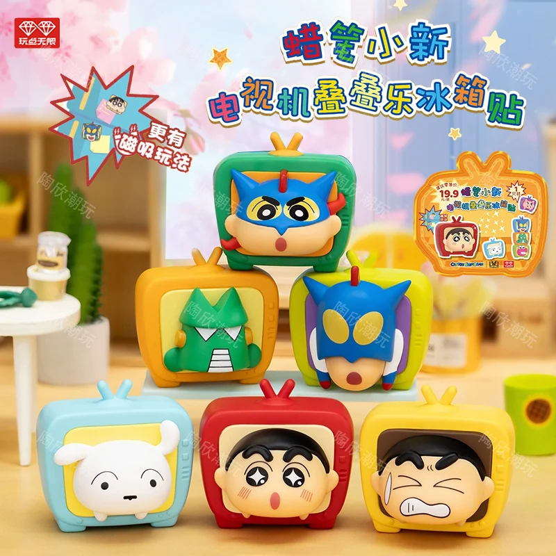 

Карандаш Шинчан, слепая коробка, игрушки, аниме-фигурка, ТВ-укладка, серия, забавная мини-кукла, магнитный магнит на холодильник, коллекционные украшения