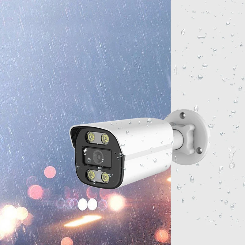 5MP 24H Full Color Night Vision CCTV AHD Camera 2MP 4MP HD Analog Auto Luminous Lighting Digital Outdoor Street Waterproof IP66