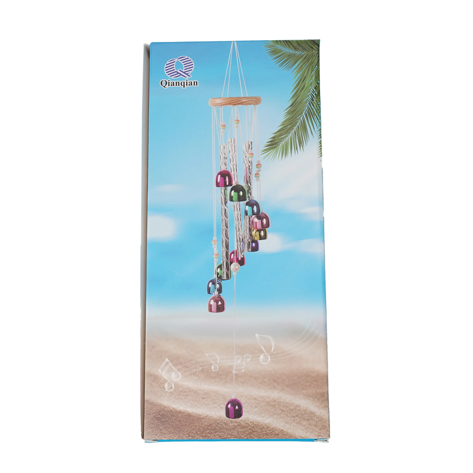 Decoration High Quality Wind Chimes Colorful 1 Pc Beautiful Home Light Weight With 11 Bells With 4 Aluminum Tubes