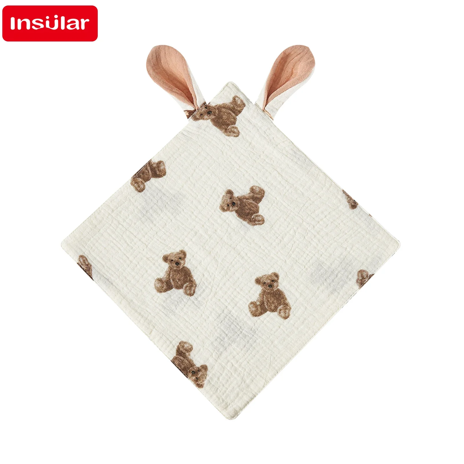 New Cotton Gauze Towel Cartoon Muslin Newborn Burp Cloth Square Towels 4 Layers Thick Kids Handkerchief Baby Washcloth