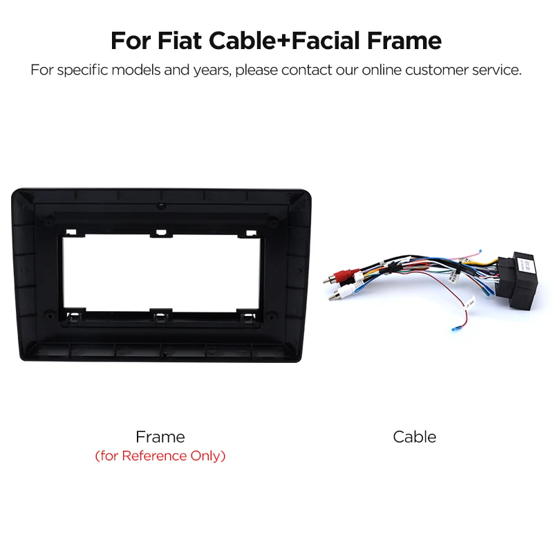 2 Din 9 Inch 10 Inch Auto Middenconsole Radio Frame Kabel Voor Peugeot VW Citroen Fiat Renault Audi Benz BMW KIA Mazda opel Ford