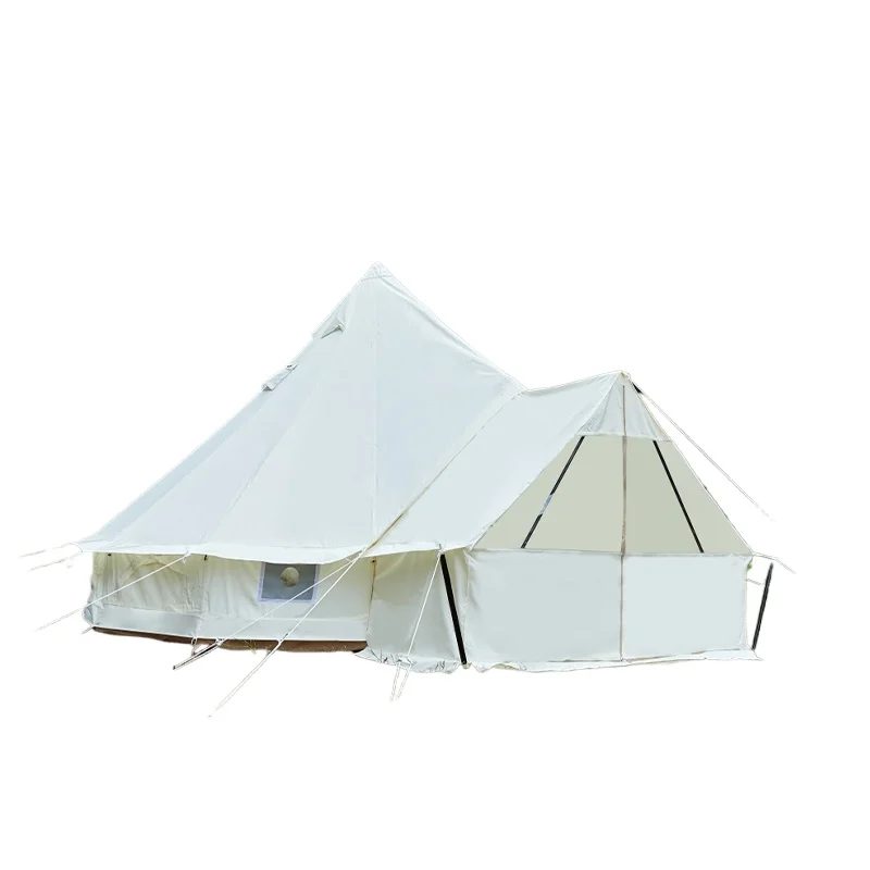 

Boteen Camping 4 Persons Outdoor Family Tipi Conical Tent Parties Picnic Easy Install Camping Tent