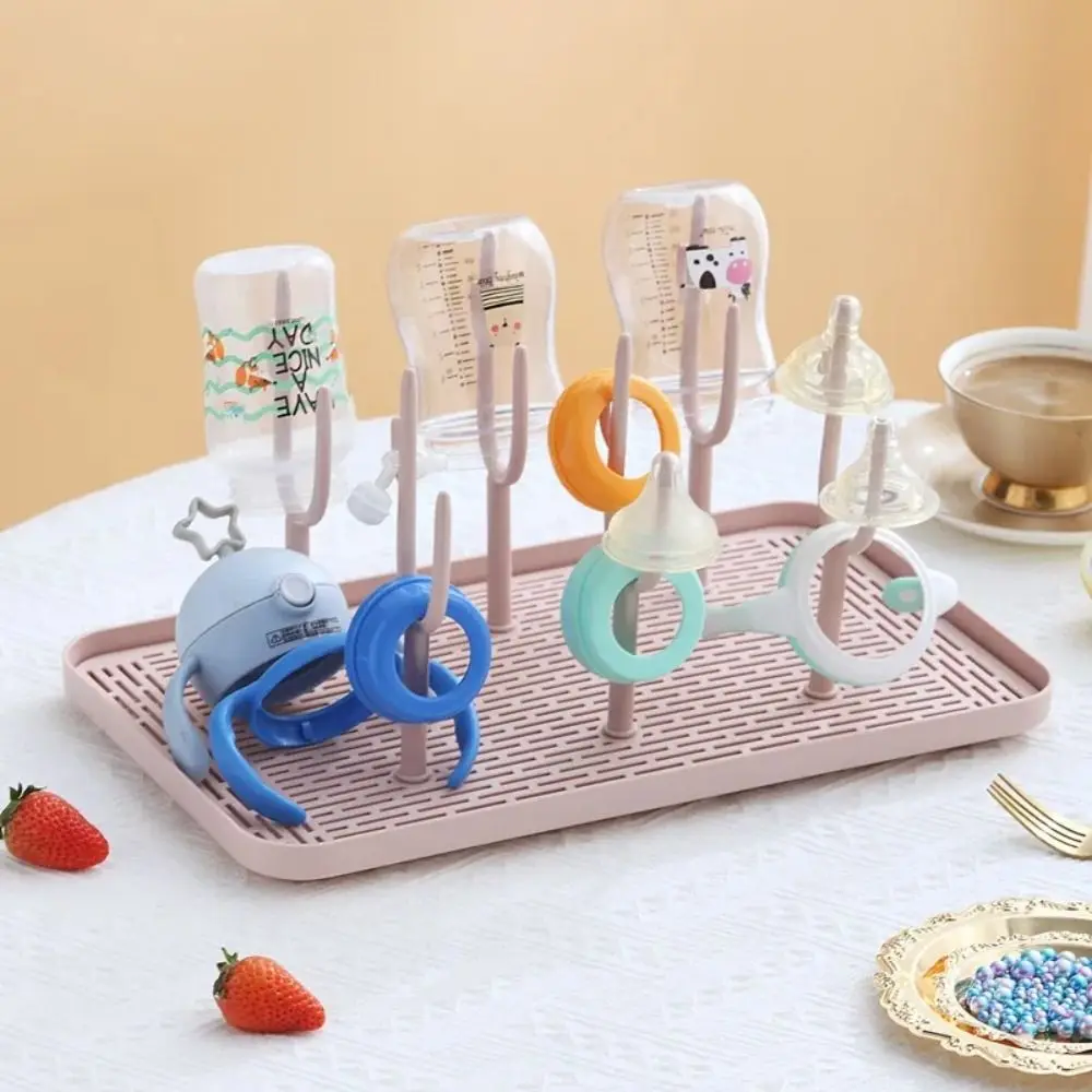 New Baby Feeding Bottle Drain Rack Nipple Feeding Cleaning Dryer Drying Rack Drainer Storage Cup Holder Storage