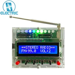 FM Radio Kits Löten Projekte DIY Elektronik Digitalen Kit mit LCD Display RDA5807 FM 87-108MHz Praxis Kit wireless Erhalten