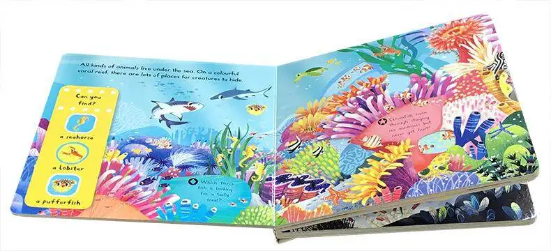 Original English First Explorers Sea Creatures Agency Operation Book Board Children's Popular Science Toddler Toy