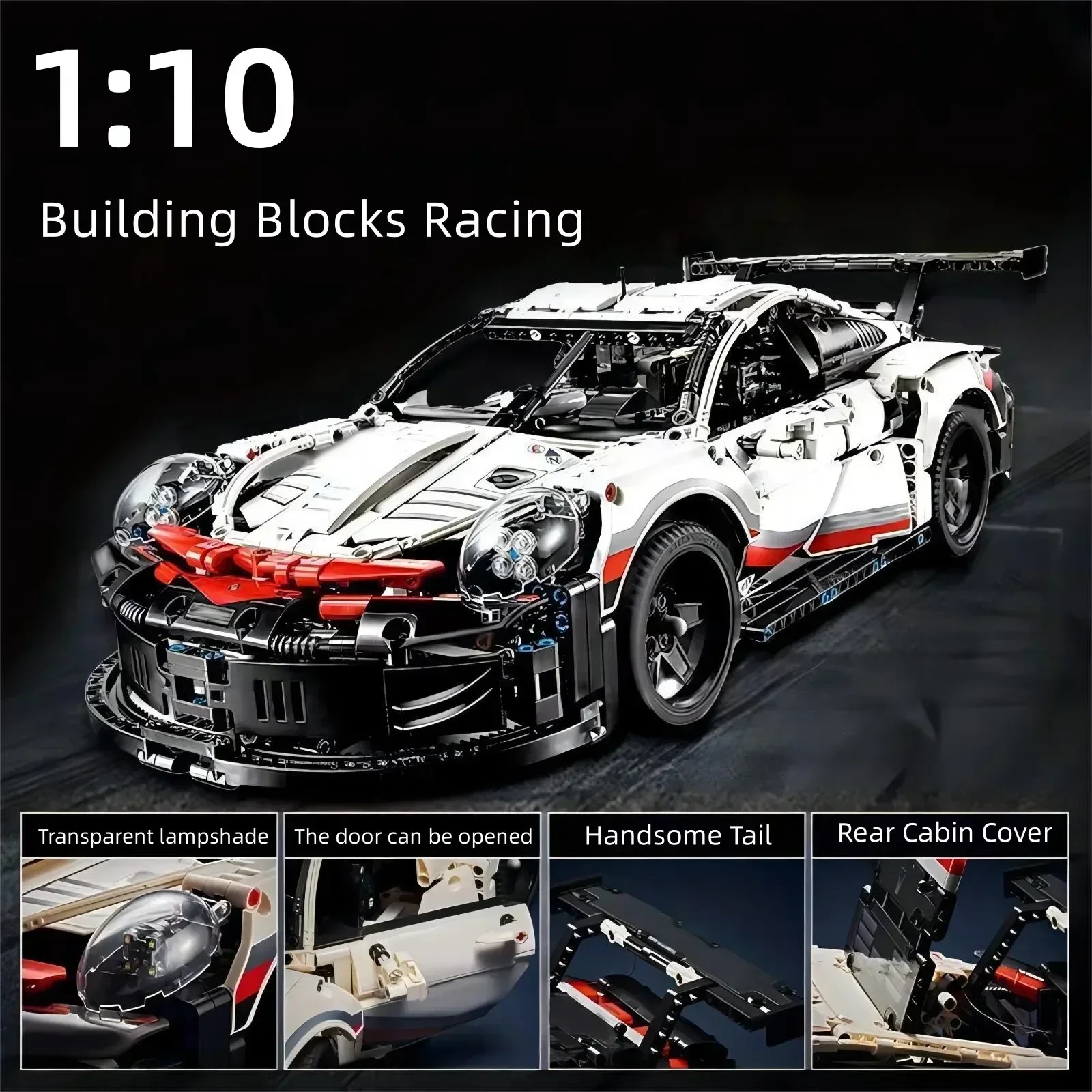 911RSR Technical Race Car Model 1600Pcs Rc Building Blocks Kit 42096 Famous Sport Advanced Replica DIY Collectible Kid Toy Gifts