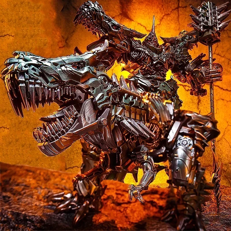 

Transformed Toy BMB LS-05 38CM Steel Cable Dinosaur Commander Action Figure Enlarged Alloy Version Model Figure Collection Gift